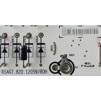 FUENTE DE PODER PARA TV HISENSE / NUMERO DE PARTE 337159 / RSAG7.820.12059/ROH / CQC13134095636 / 12059-C / PANEL HD700X1U91-L1\S0\GM\ROH / HD700X1U92-TAL1B2\S2\SM\MCKD3A\R / MODELOS 70A6G / 70A65H / 70R6E3 / 70R6E4 / 70RGE4